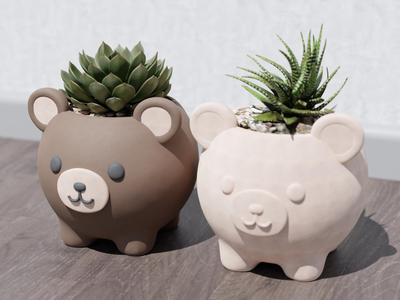 Cute Bear Planter - No AMS