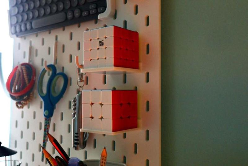 Rubiks Cube (56mm) holder for IKEA Skadis