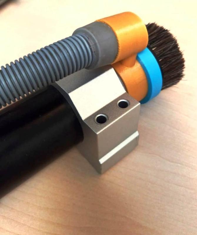 Magnetic Dust Collection Brush Attachment for CNC