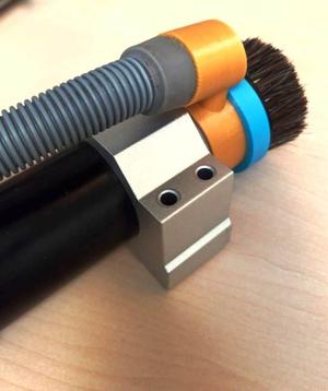 Magnetic Dust Collection Brush Attachment for CNC