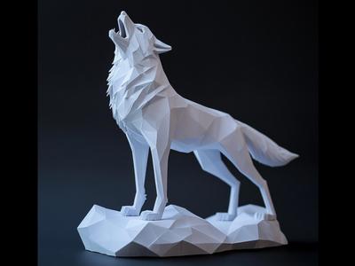Wolf Statue