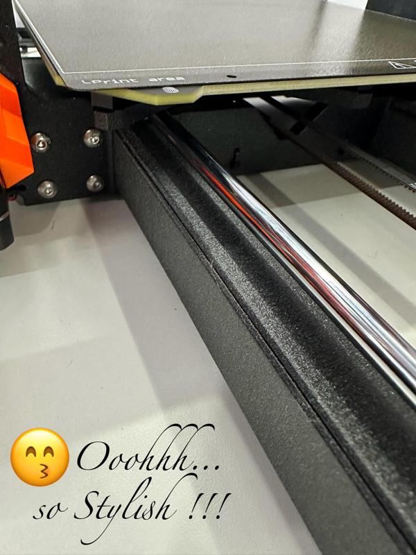 Oh-so-Stylish MK4/MK4S Extrusion Rail Covers (a PRUSA CHALLENGE print)