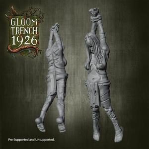 28mm Torture Victim Hanging Woman - Gloom Trench 1926