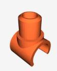 22mm to 22mm tent pole fitting