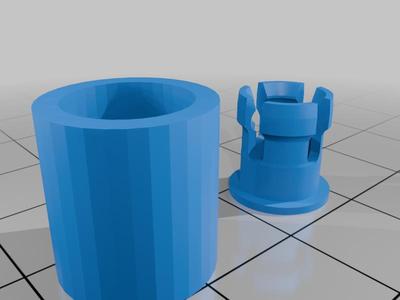 Cylinder push clip 