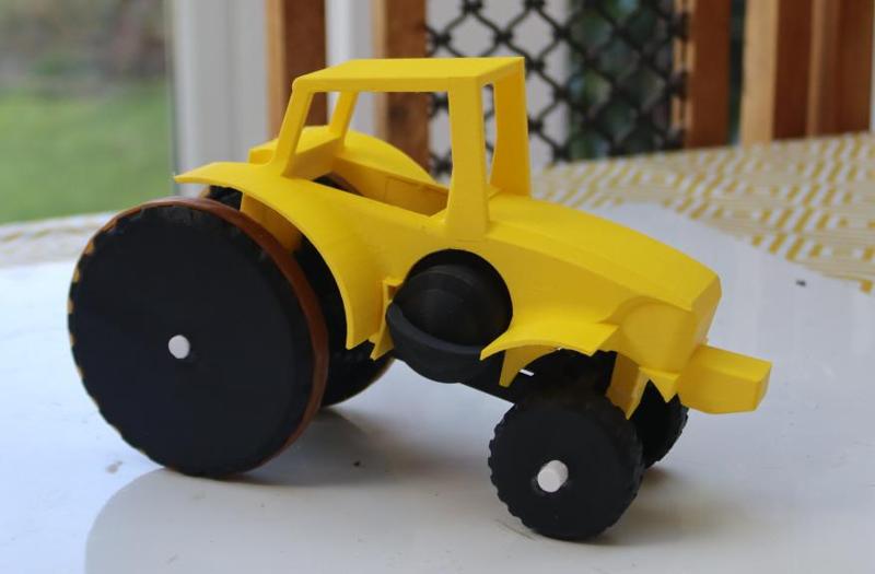 Rubber Band Tractor