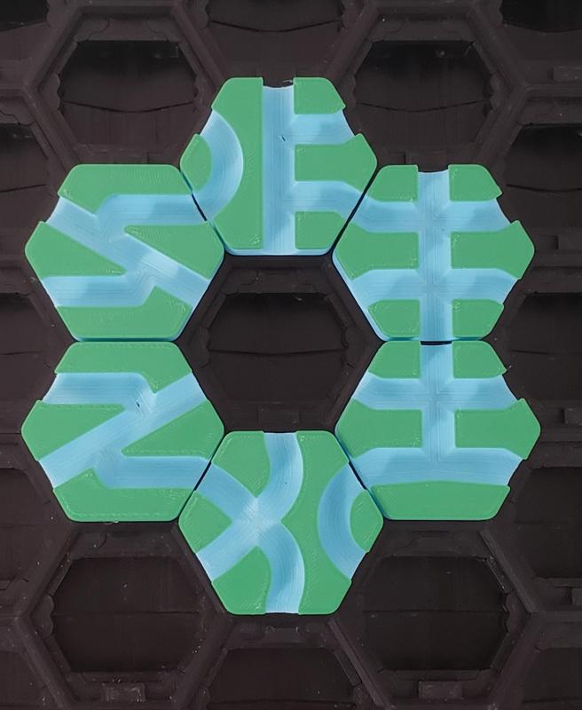 Hextraction 90's Tiles (7 Pack)