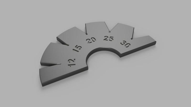 Angle Gauge for sharpening knifes