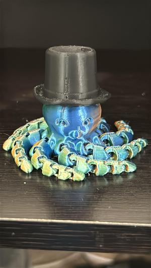 Flexi Octopus with a Top Hat