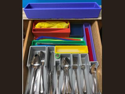 6x1x40mm Gridfinity Scoop Tray