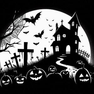 Wall art: Halloween night (2)