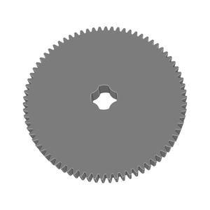 Gear Wheel PLN TTH76 BU00.75 SFT-SHD - SPN-GWH-0283