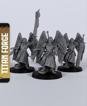 Celestial Male Paladin - With Free Dragon  - 5e DnD Inspired for RPG and Wargamers