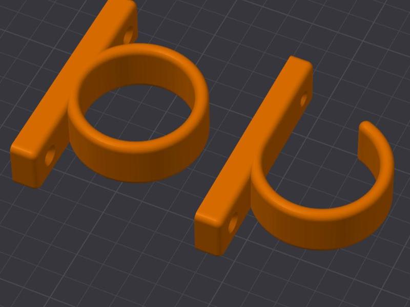 Fishing Pole Holder - Garage Door Mount