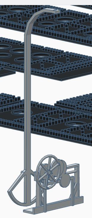 RMS Olympic 1933 lifeboat davits (1:100)