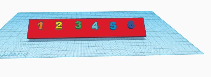 Desk top kindergarten numbers 1-5