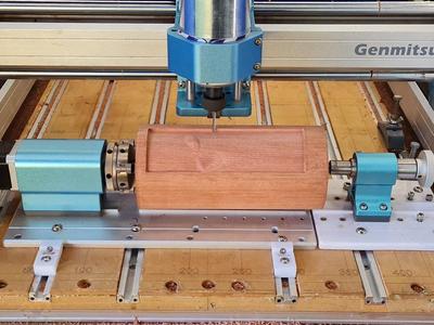 Sainsmart Genmitsu 4040Pro rotary axis extention mods
