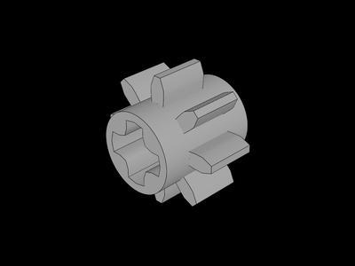 Lego Compatible (3647.dat) Technic Gear  8 Tooth