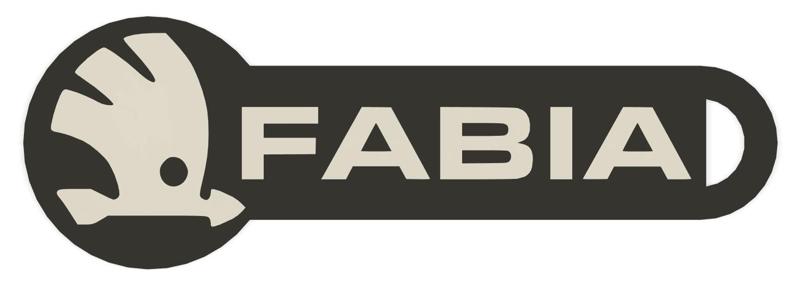 shopping cart token with Škoda Fabia motifs / žeton do nákupního košíku s motivy škoda Fabia