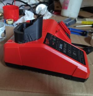 Milwaukee car battery charger adapter/holder