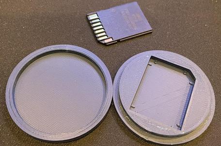 Small Screw On SD Card Case