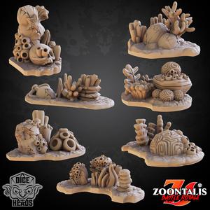 Coral Reef Scatter Terrain (pre-supported included)