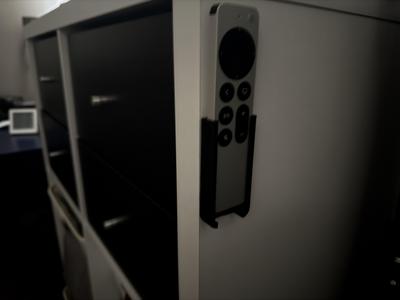 Wall mounted Apple TV4K remote control holder