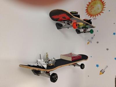 Skateboard Wall Shelf Adapter Brackets