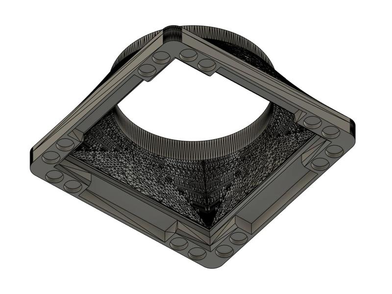 X1C/P1S Simplified Magnetic Rear Vent Hose Adapter