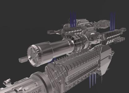 Babylon 5 Hermes Resupply Stations Normal / Hyperspace