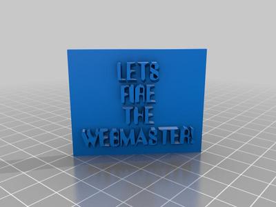 fire the webmaster