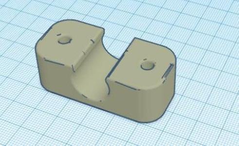 15mm pipe clamp - 2 Screws