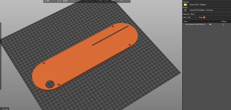 Kobalt TS10601 table saw Zero Clearance Insert Plate