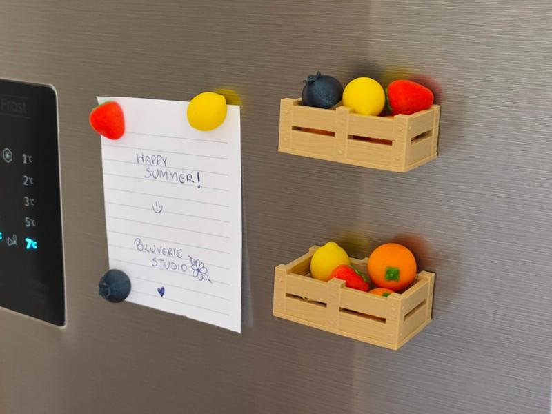 Fruit Box Fridge Magnet Set 