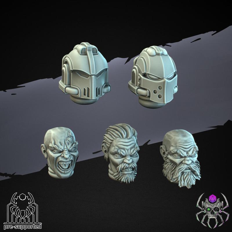 Demon Hunters Battle Squad Heads (Bits)