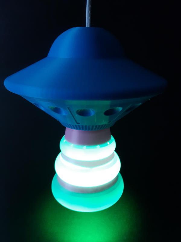 Flying Saucer Lamp Hanging or Standing Lantern