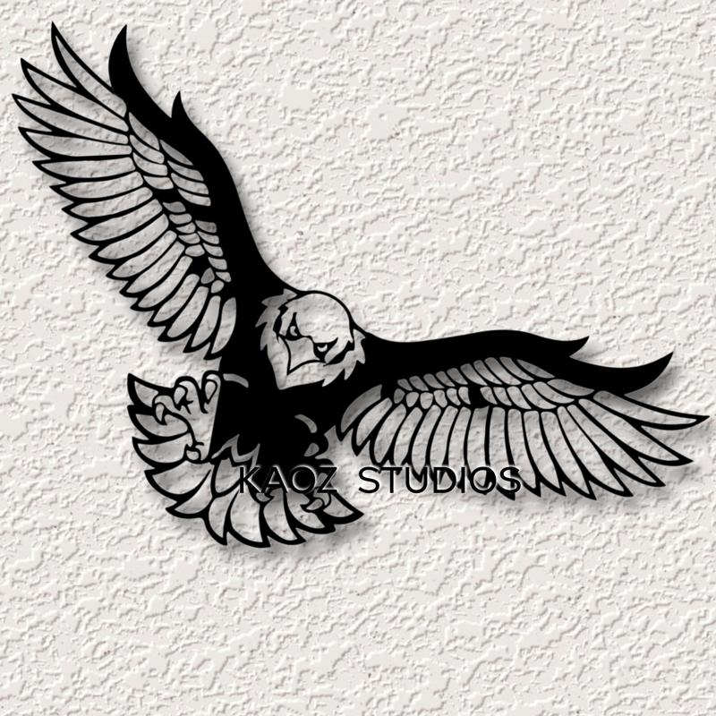 eagle wall art bird of prey wall decor 2d eagle decoration