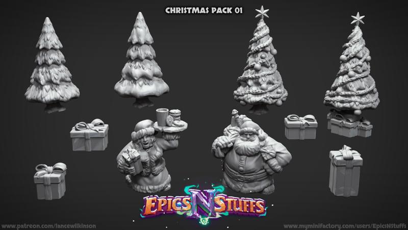 Christmas Miniature Bundle 01 - Pre-Supported