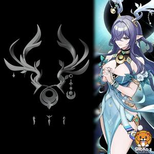 Lauma - Horns and Earrings - Genshin Impact Cosplay prop