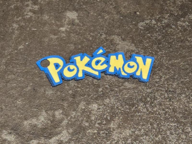 Pokemon Logo Child's Keychain
