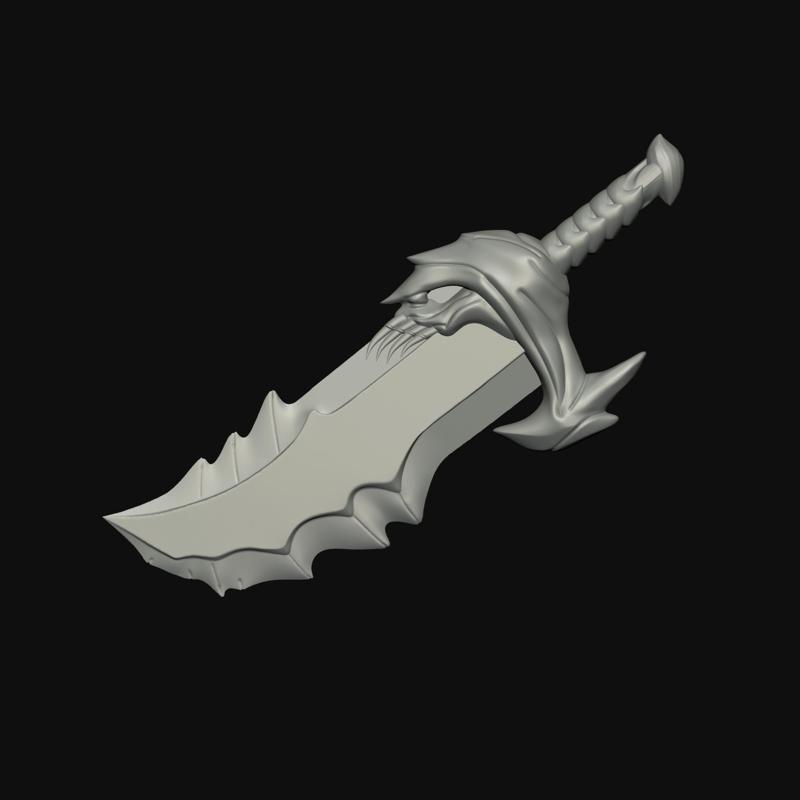 Blade of Chaos - God of War Sword (3D Print Model)