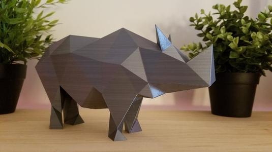 Low Poly Rhino