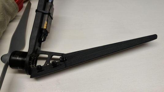 DJI f450 Gamba unybody attacco veloce con fascette