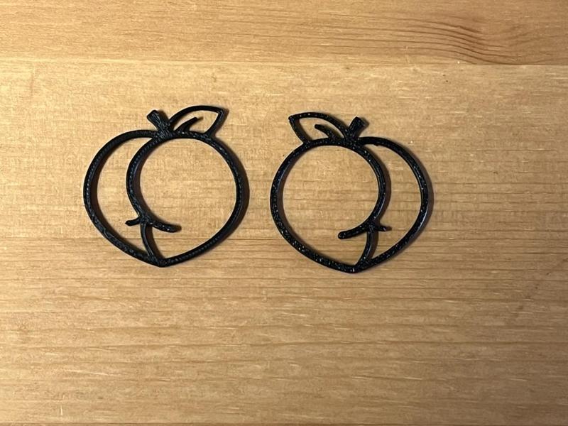 peach earrings
