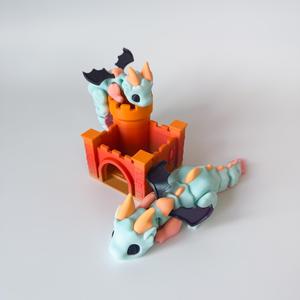 Little Dragon And Castle