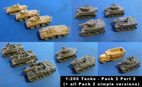 1:200 Tanks and Vehicles Pack 2