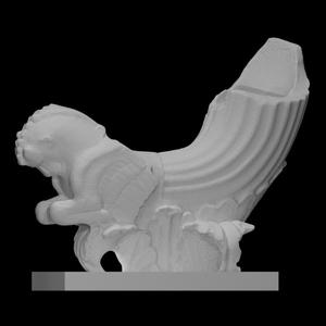 Lion-griffin horned vase