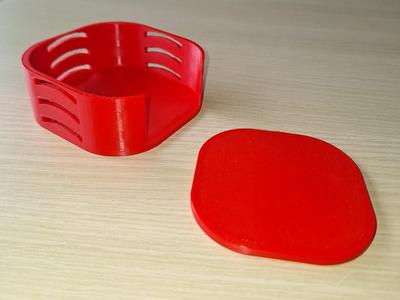 Coaster Set with Holder