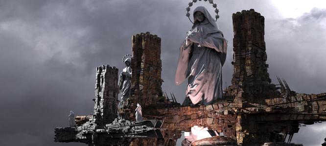 Dante's Inferno Heavens Cross Halls Kit bash 1