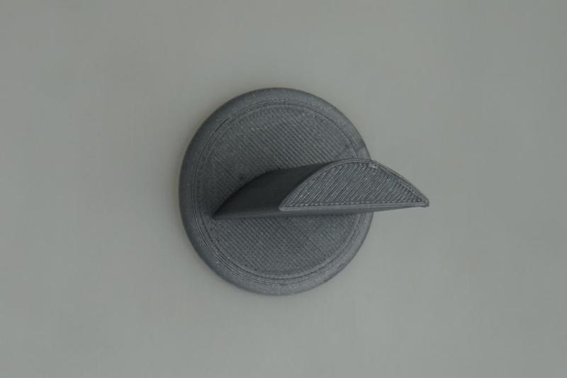 Curved Right-Angle Wall mounted Headphone stand with hidden screws